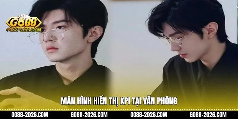 Màn hình hiển thị KPI tại văn phòng